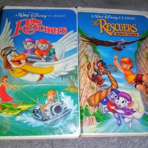 Disney's The Rescuers/The Rescuers Down Under VHS